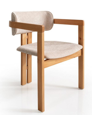 Essgruppe Esszimmergruppe Esstisch Oval mit 6 Stühlen Gepolstert Beige