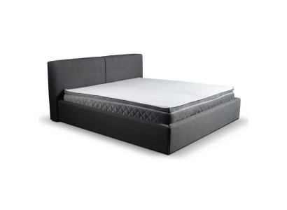 Schlafzimmer Doppelbett Bett 180сm Matratze Grau moderner Stil Holz