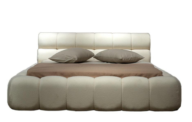Bett Stylisch Doppelbett Weiß Bettgestell Polsterbett Schlafzimmer 200x200