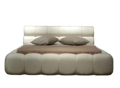 Bett Stylisch Doppelbett Weiß Bettgestell Polsterbett Schlafzimmer 200x200