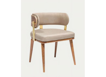 Esszimmerstuhl Braun Beige Holz Zeitlos Elegant Bequem Hochwertig Stilvoll
