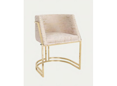Esszimmerstuhl Beige Gold Edelstahl Einzigartig Stuhl Lehnstuhl Stühle