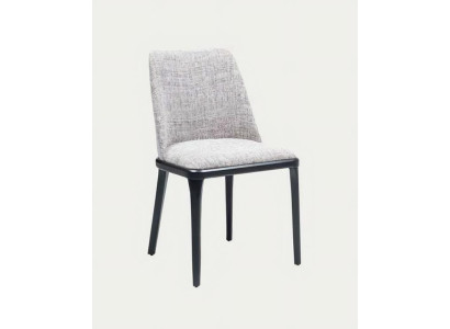 Esszimmerstuhl Grau Schwarz Edelstahl Elegant Funktional Belastbar Attraktiv