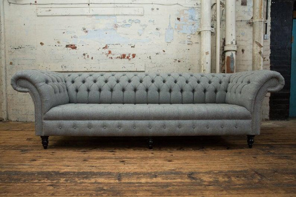 XXL Chesterfield Polster Sofas Design Luxus Sofa 4 Sitzer Leder Couchen Couch
