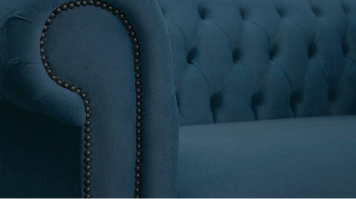 Design Sofa 2 Sitzer Chesterfield Stoff Couch Sofa Polster Sofas Neu