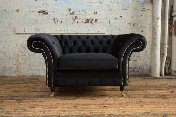 3+2+1 Sofagarnitur Chesterfield Polster Sofa Sofas Couchen Textil Couch Leder