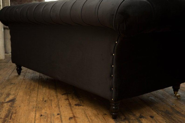 3+2+1 Sofagarnitur Chesterfield Polster Sofa Sofas Couchen Textil Couch Leder