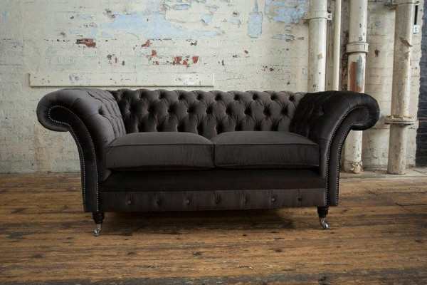 3+2+1 Sofagarnitur Chesterfield Polster Sofa Leder Sofas Couchen Textil Couch