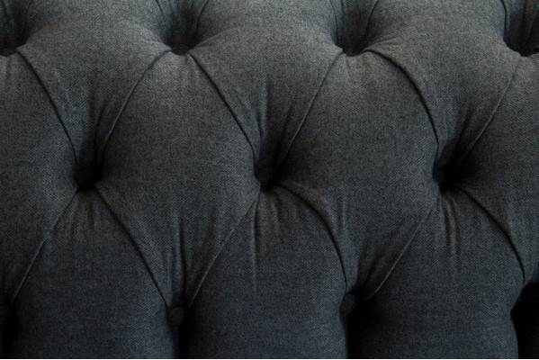 XXL Sofa 4 Sitzer Couch Chesterfield Polster Sitz Garnitur Leder Textil Schwarz