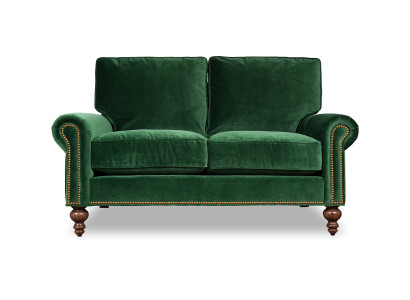 2 Sitzer Chesterfield Polster Couch Stoff Couchen Sofa Sitz Garnitur Lehn Neu