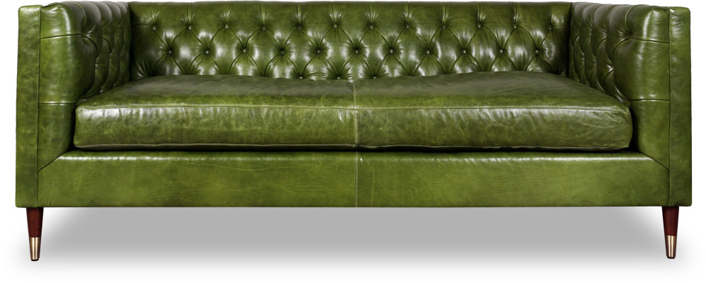 XXL Sofa 3 Sitzer Grün Couch Chesterfield Polster Sitz Garnitur Leder Textil Neu