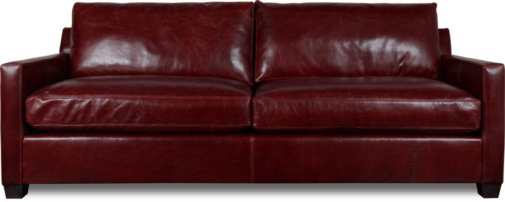XXL Sofa 3 Sitzer Couch Polster Sitz Garnitur Leder Rot Sofas Neu