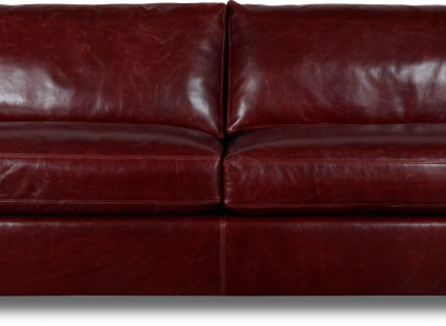 XXL Sofa 3 Sitzer Couch Polster Sitz Garnitur Leder Rot Sofas Neu