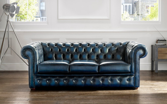 3 Sitzer Couch Textil Stoff Sofa wählbare Farbe Wohnzimmer Chesterfield Couchen