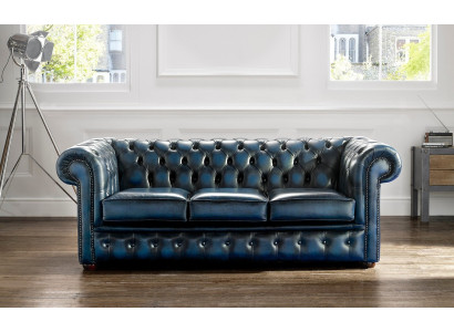 3 Sitzer Couch Textil Stoff Sofa wählbare Farbe Wohnzimmer Chesterfield Couchen