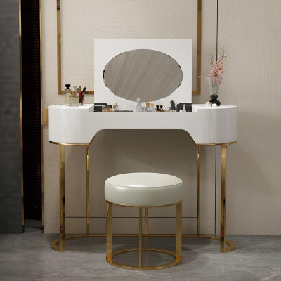 Schminktisch mit Spiegel Luxus Konsole Kommode Schlafzimmer Neu Schminktisch