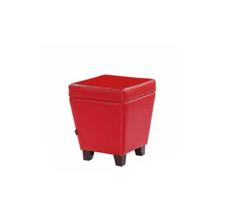Barhocker Luxus Polsterhocker Modern Designer Wohnzimmer Leder Hocker Rot