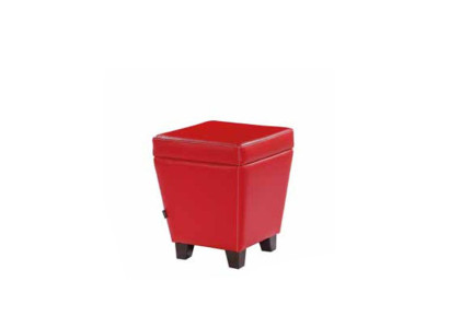 Barhocker Luxus Polsterhocker Modern Designer Wohnzimmer Leder Hocker Rot