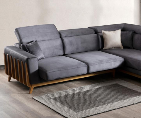 Wohnlandschaft Eckcouch Ecklounge Polsterecke Ecksofa Design Sofa Couch 305x250