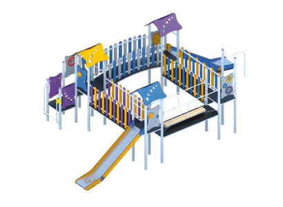 Spielplatz Kinderspielplatz Spielgelände Klettergerüst Rutschbahn Aktivplatz