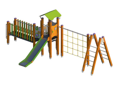 Spielplatz Klettergerüst Spielbereich Freien Abenteuerspielplatz Hochwertigkeit