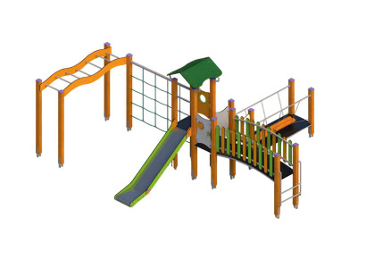 Spielplatzanlage Spielzone Spielpark Rutschbahn Spielbereich Bewegungsfläche