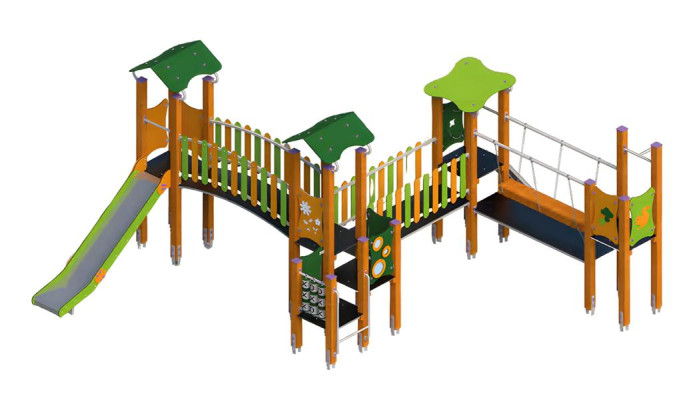 Spielplatz Kinderspielplatz Spielgelände Klettergerüst Rutschbahn Erlebnisplatz