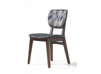 Esszimmer Polsterstuhl Moderne Design Textil Stuhl Mehrfarbig Luxus Möbel