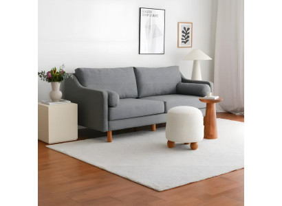 Stoffsofa Sofa Dreisitzer Couch Polstersofa Design 3 Sitzer New Grau