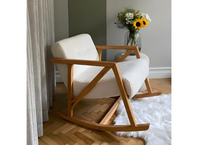 Wohnzimmer Polstersessel Einsitzer Sessel Sitzer Stoff Weiß Design