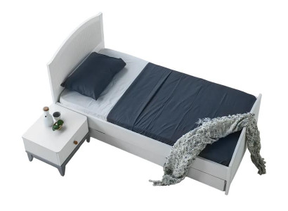 Bett + Nachttisch Kinderzimmer Möbel Bett Kinderbett Nachttisch 2tlg.