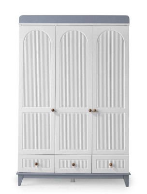 Kleiderschrank Modern Holz Schrank Design Kinderzimmer Weiß Holz Möbel Neu