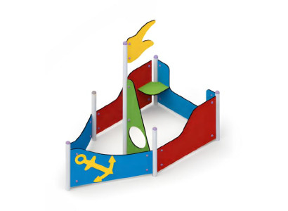 Spielplatz Piratenboote Freizeitplatz Spielzeugboote Segelspielzeug Naturspiel