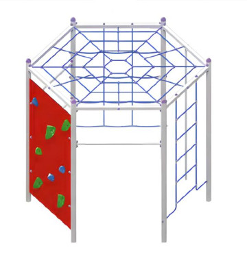 Spielplatz MultifunktionsSechseck VielseitigesHexagon Freiluftspielplatz Kinder