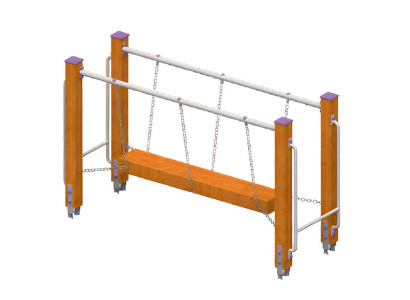 Spielplatz Balancierbrücke Schwebebalken Hängebrücke Kletterbrücke Wackelbalken