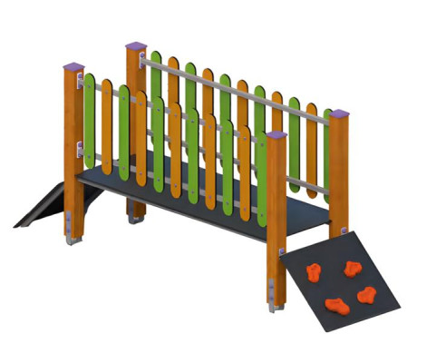 Spielplatz Balancierbrücke Hängebrücke Kletterbrücke Wackelbalken Schwebebalken