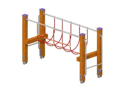 Spielplatz Hängebrücke  Schwebebalken Balancierbrücke Kletterbrücke Wackelbalken