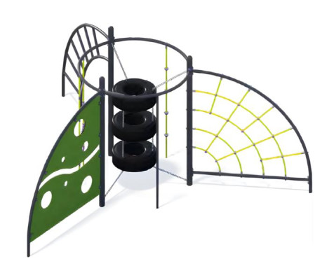 Spielplatz Greifstangen Übungsplattform HängeübergängeSeilstangen Kletterstangen