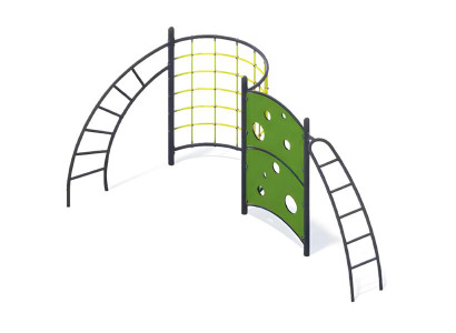 Aktivplatz Spielplatz Hängeübergänge Seilstangen Kletterstangen Greifstangen