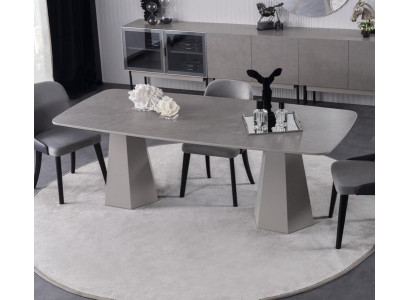 Esstisch Esszimmer Tisch Küchentisch Wohnzimmertisch Grau Modern Design