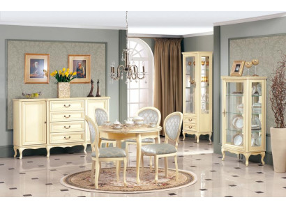 Esszimmer Set Anrichte Klassisches 2x Vitrine Stilvoller Luxuriöses Essgruppe