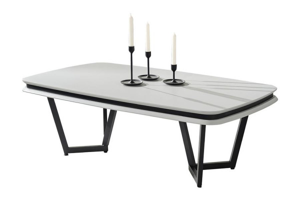 Couchtisch Weiß Modern Sofatisch Metalltisch Wohnzimmer Möbel Tische