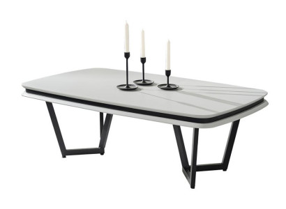 Couchtisch Weiß Modern Sofatisch Metalltisch Wohnzimmer Möbel Tische