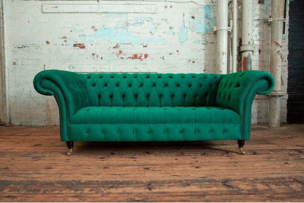 Design Sofa 3 Sitzer Sessel Couch Polster Luxus Klassische Textil Couchen Sofas