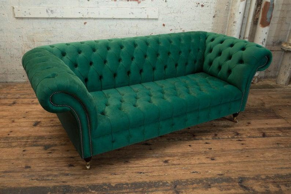 Design Sofa 3 Sitzer Sessel Couch Polster Luxus Klassische Textil Couchen Sofas