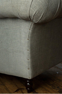 Design Sofa 2 Sitzer Sessel Chesterfield Luxus Klassische Textil Couchen Sofas