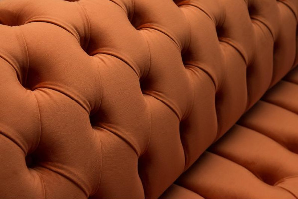 Design Sofa 4 Sitzer Polster Luxus Klassische Textil Chesterfield Sofas Couch