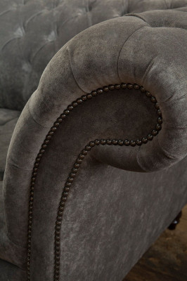 XXL 4 Sitzer Sofa Polster Couch Big Sofas Couchen Chesterfield Leder Textil Neu