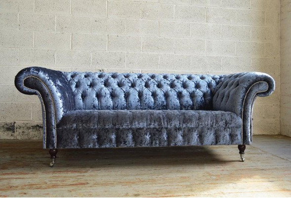 Design Sofa 3 Sessel Chesterfield Couch Polster Luxus Klassische Textil  Sofas