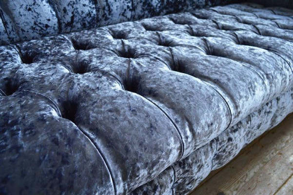 Design Sofa 3 Sessel Chesterfield Couch Polster Luxus Klassische Textil  Sofas
